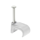 White Flat Twin & Earth Clips